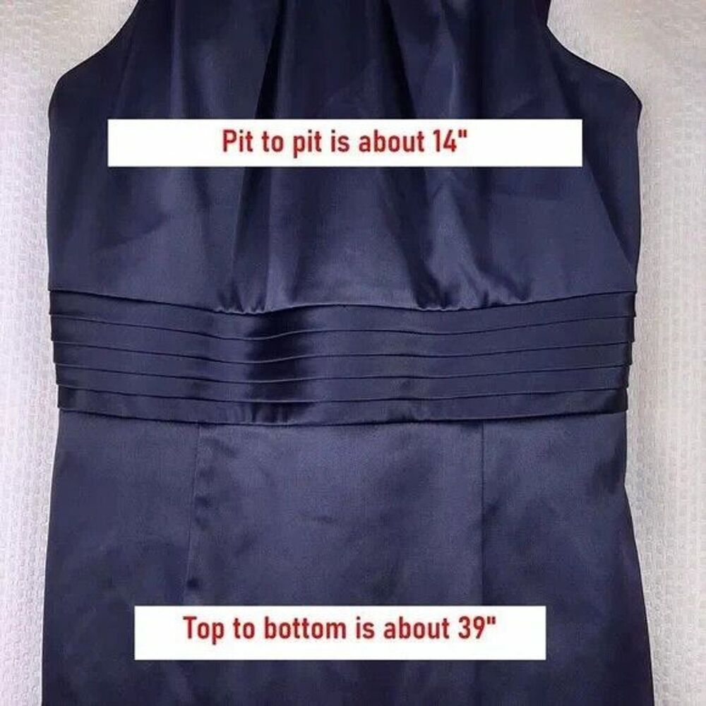 Antonio Melani Women Sheath Purple Sleeveless Embellished Straps Pleated Size 2 - Picture 3 of 11